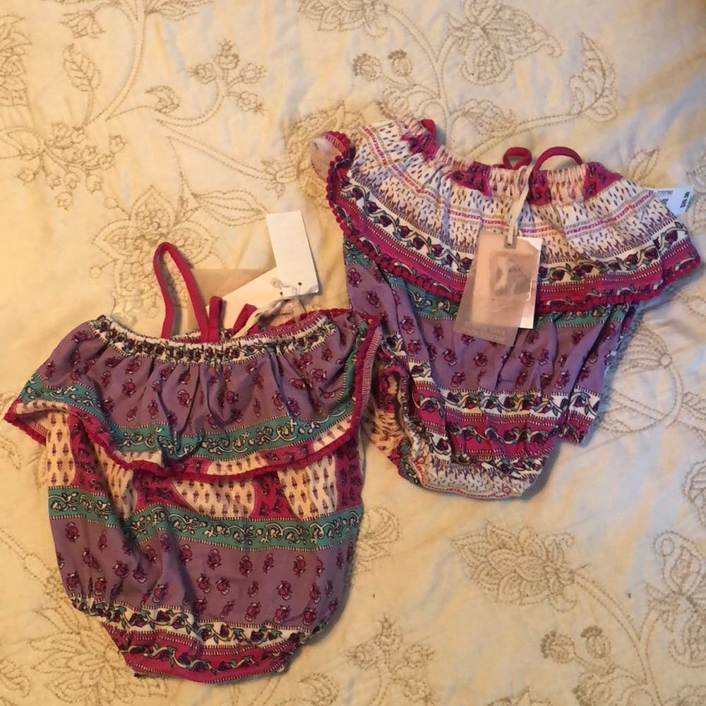 NWT baby rompers